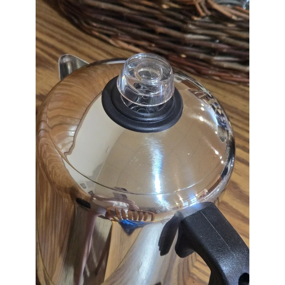 Farberware Stainless Steel Stovetop Percolator Model 59008 4-8 cup New In Box